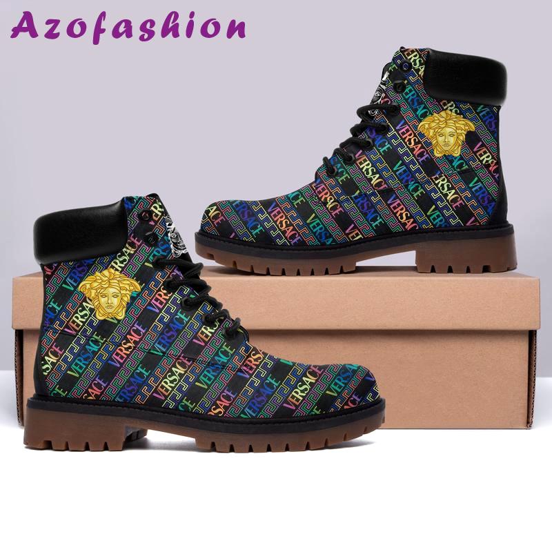 Gianni versace multicolor timberland boots form timboots shoes hot 2023 gifts for men women Timboots Shoes