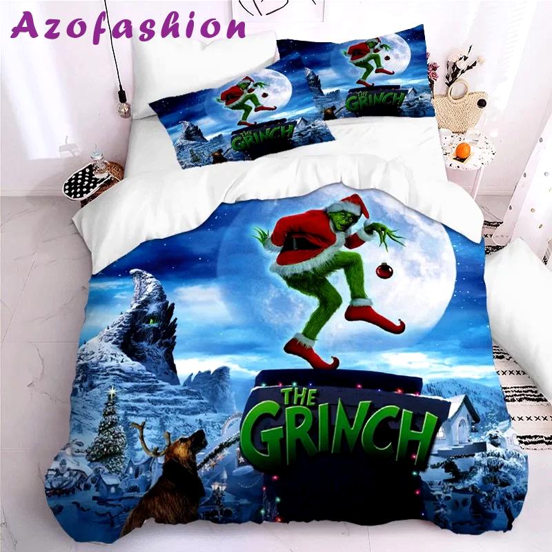 Gift for holidays - how the grinch stole christmas full    Bedding Sets blankets bedspread home decor bedroom idea bedclothes sheets duvet bed linen covers