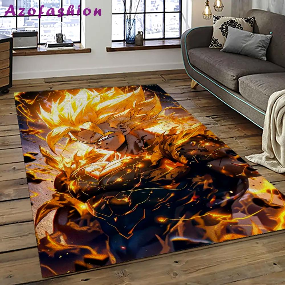 Goku characters cartoon movie carpet rectangle area rug for living room bedroom decor gku16 Rectangle Rug