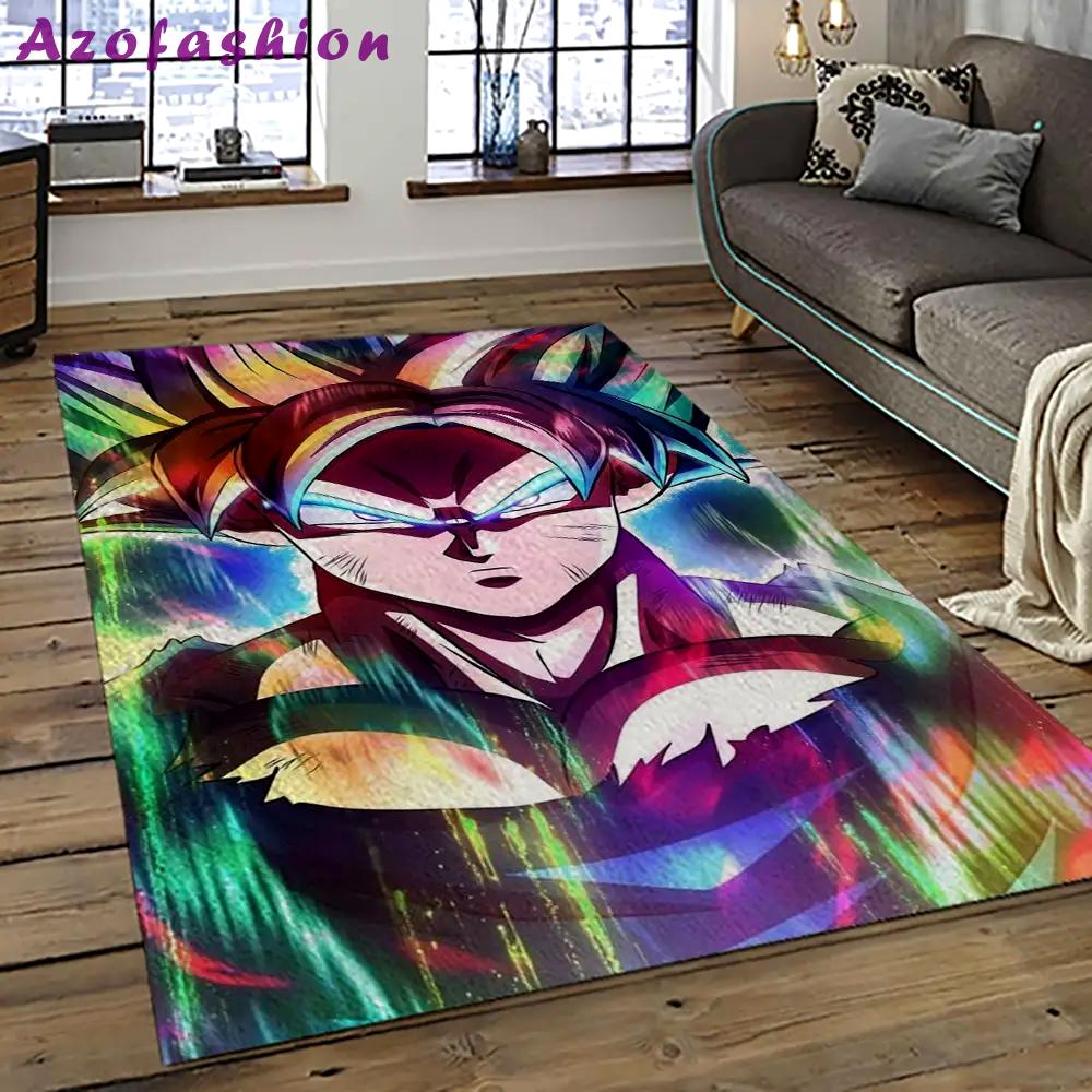 Goku characters cartoon movie carpet rectangle area rug for living room bedroom decor gku18 Rectangle Rug