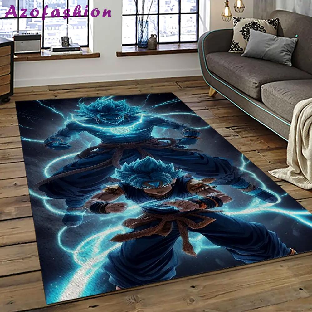 Goku characters cartoon movie carpet rectangle area rug for living room bedroom decor gku50 Rectangle Rug