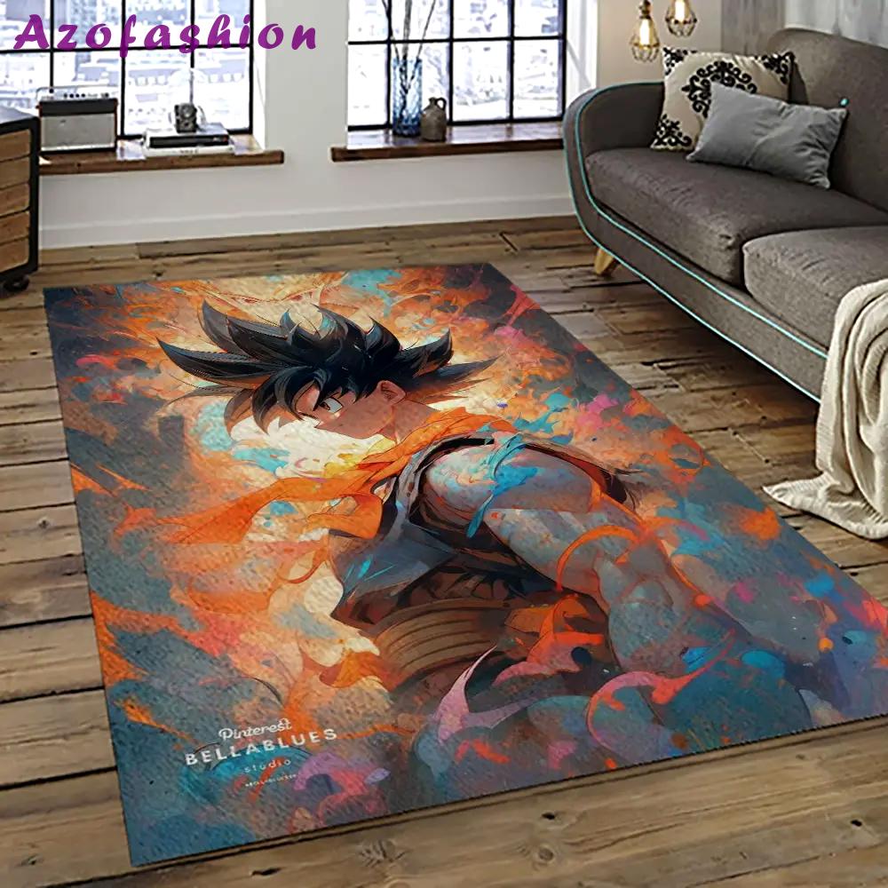Goku characters cartoon movie carpet rectangle area rug for living room bedroom decor gku63 Rectangle Rug