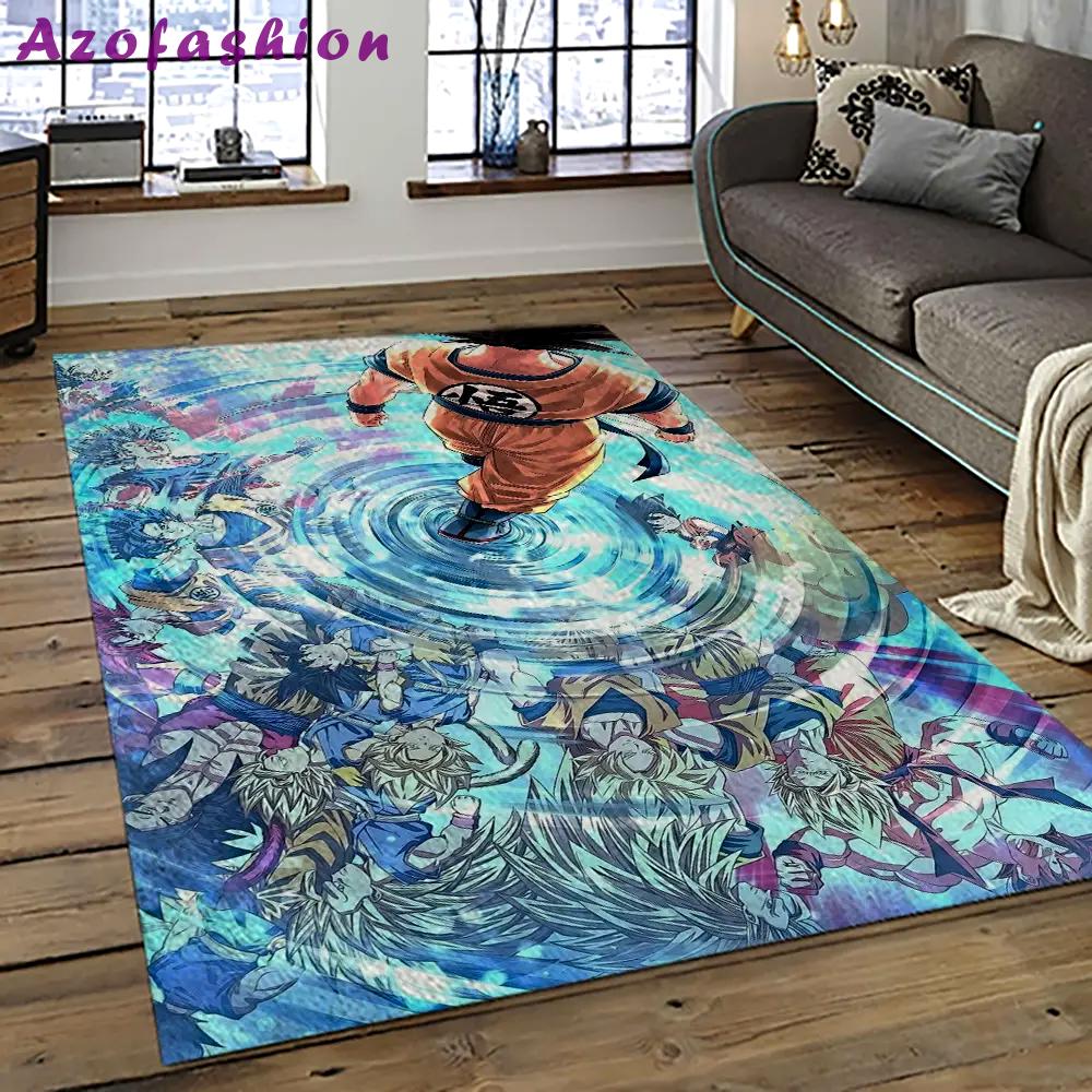 Goku characters cartoon movie carpet rectangle area rug for living room bedroom decor gku66 Rectangle Rug