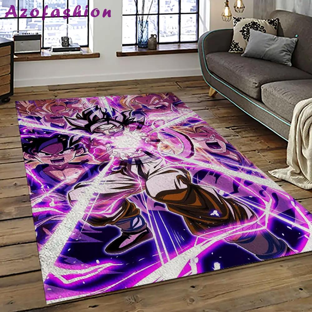 Goku characters cartoon movie carpet rectangle area rug for living room bedroom decor gku8 Rectangle Rug