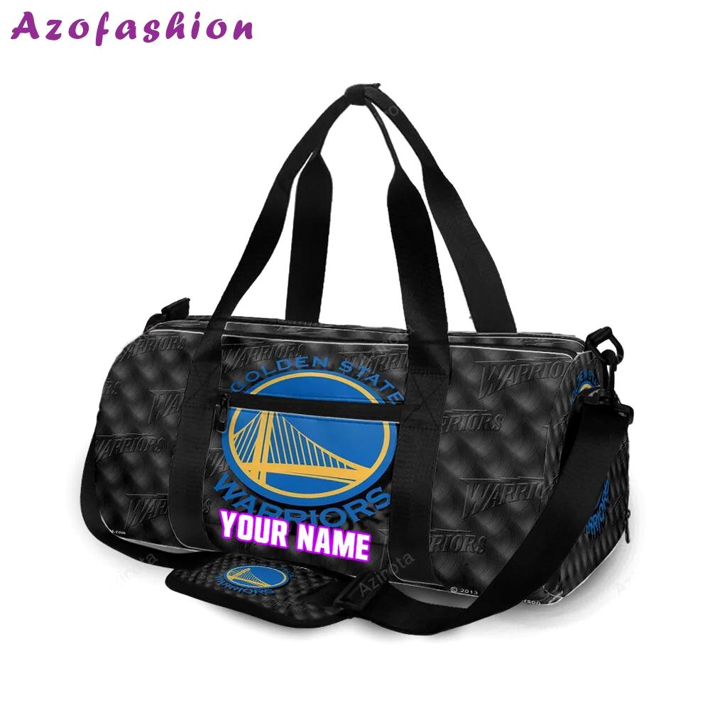 Golden state warriors emblem pattern personalized name travel bag gym bag 2107 Travel Bag