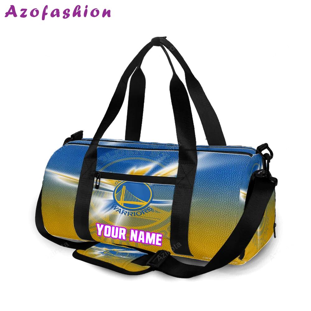 Golden state warriors emblem texture13 personalized name travel bag gym bag 1844 Travel Bag