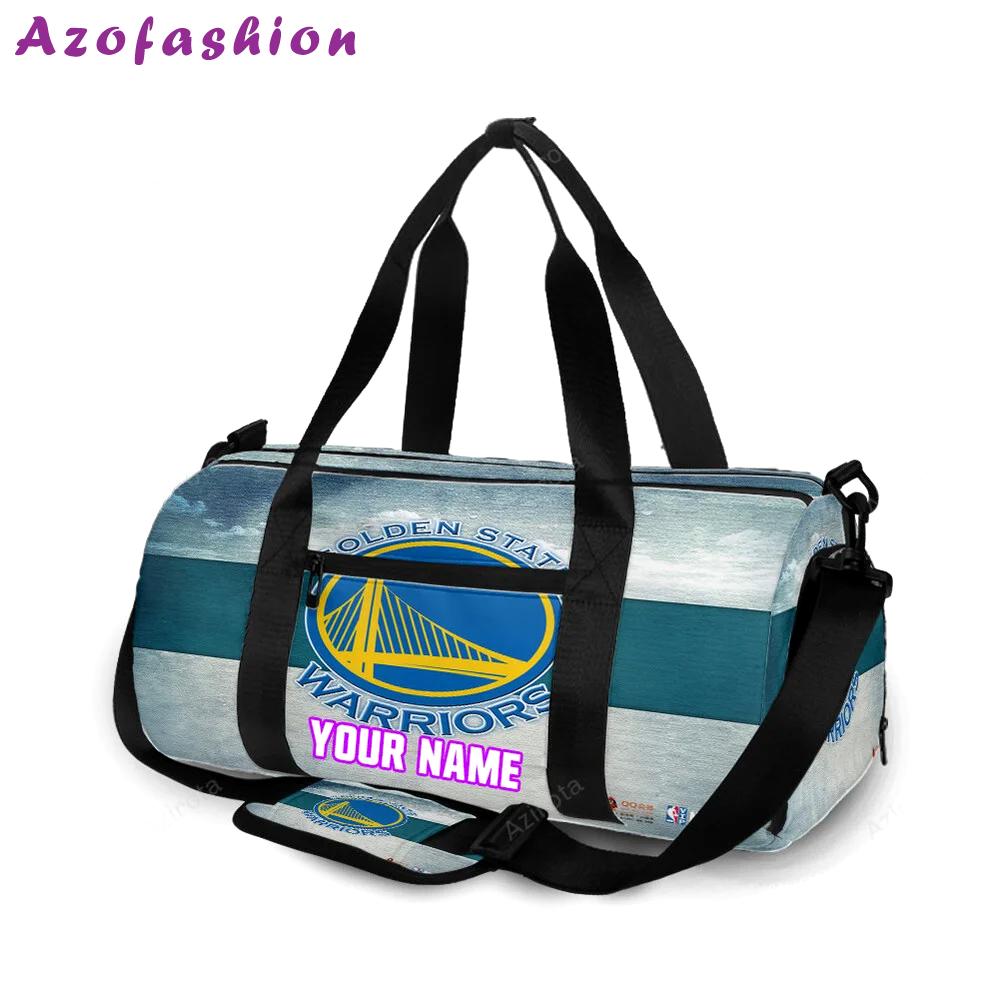 Golden state warriors emblem texture16 personalized name travel bag gym bag 1289 Travel Bag