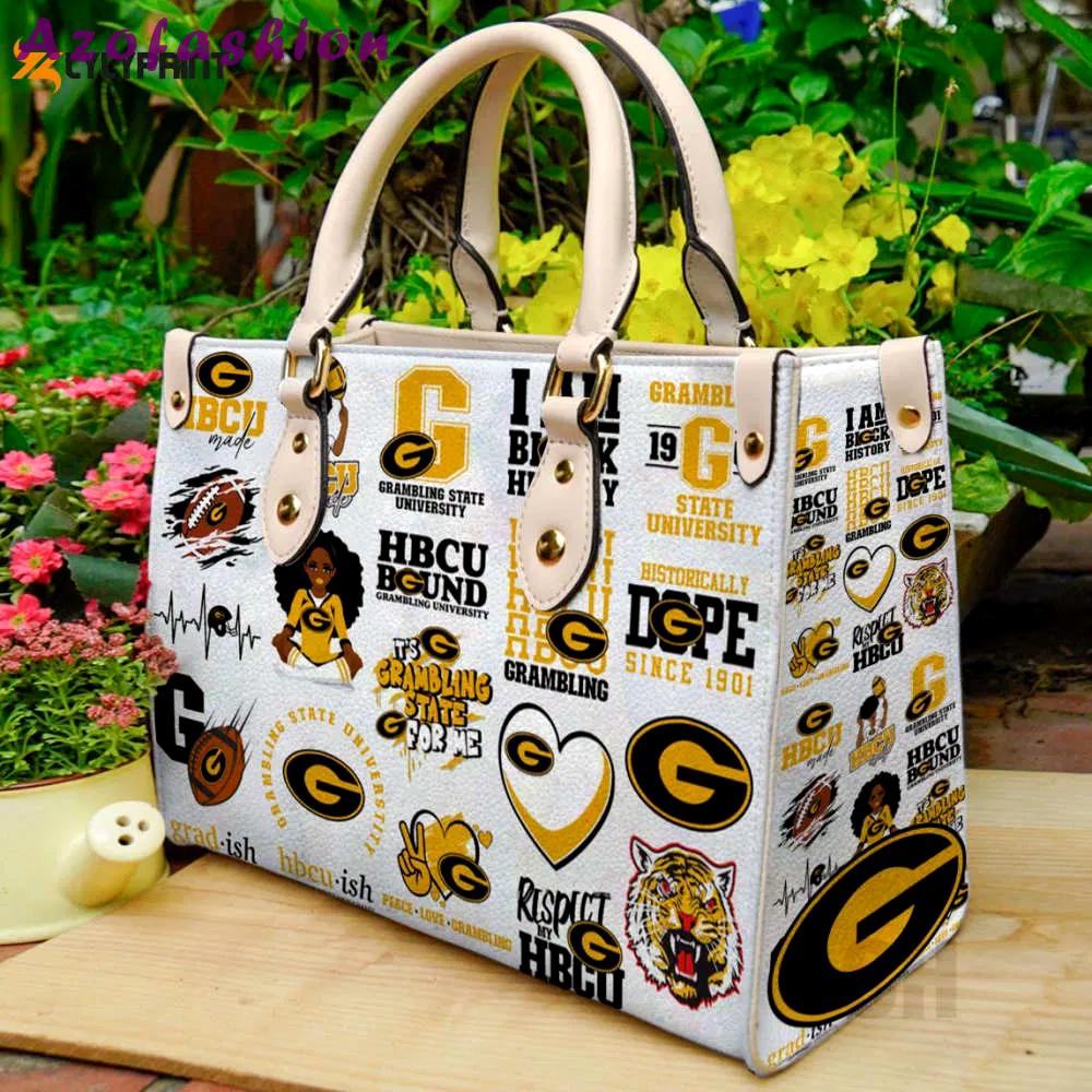 Grambling state tigers leather handbag for women gift 2431 Women Leather Hand Bag