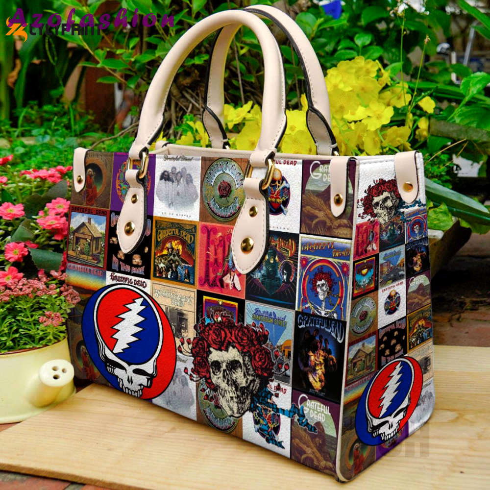 Grateful dead leather handbag gift for women 422 Women Leather Hand Bag