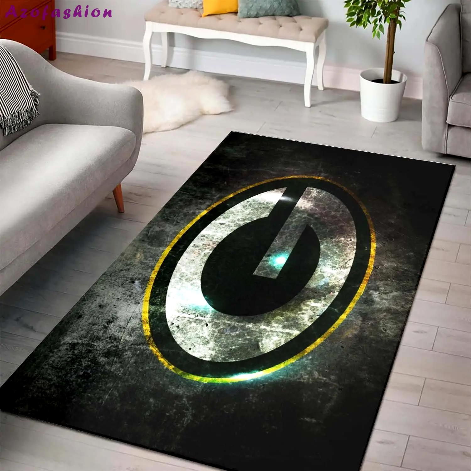 Green bay packers nfl football carpet living room rug regtangle carpet v1506 Rectangle Rug