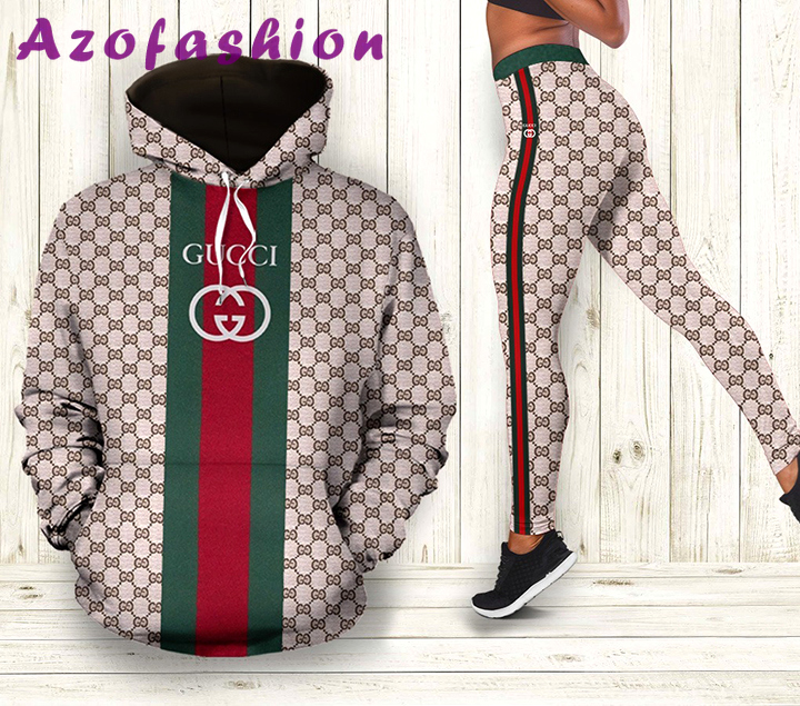 Gucci 3d all over print hoodie leggings set 186 hcst 16 Hoodie Leggings Set