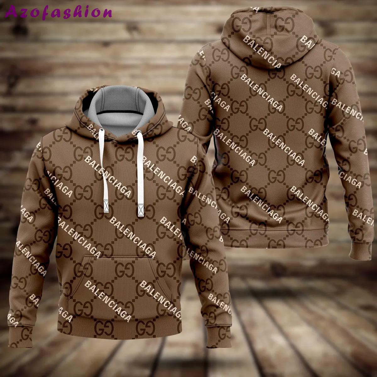 Gucci balenciaga hoodie luxury brand clothing clothes outfit for men Hoodie 3D