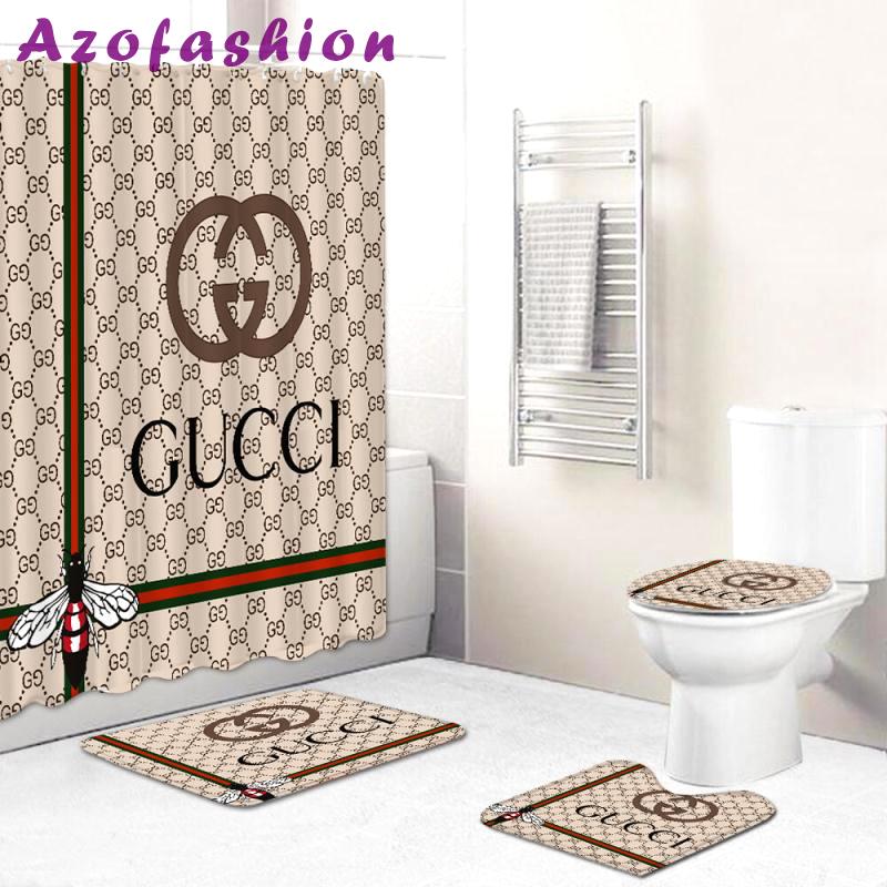 Gucci bathroom sets hypebeast bath mat home decor luxury fashion brand Bathroom Set