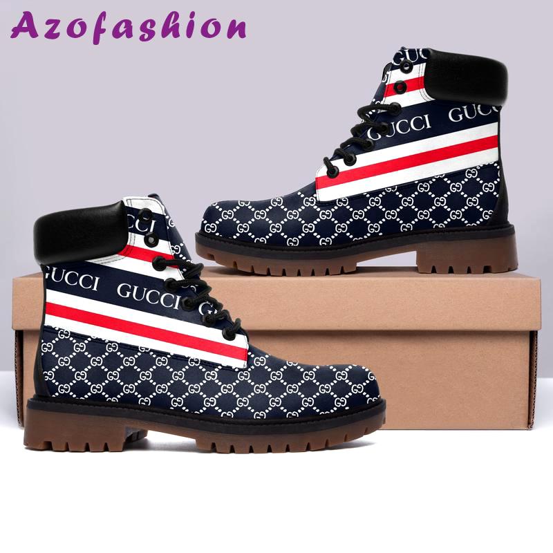 Gucci blue timberland boots form timboots shoes hot 2023 gifts for men women 1 Timboots Shoes