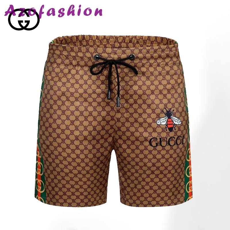 Gucci brown bee luxury pants all over print shorts for men luxury summer outfit trending 2023 7 Shorts For Ment
