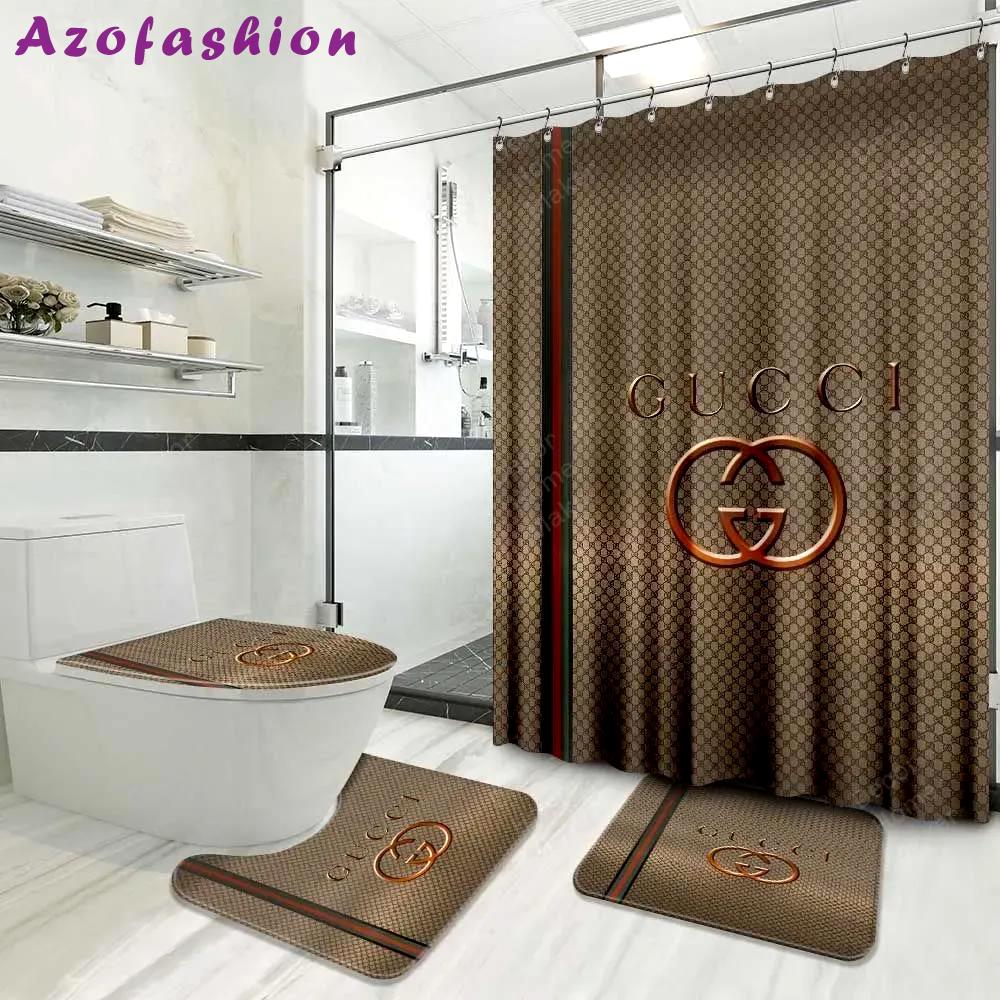 Gucci brown premium fashion limited luxury brand bathroom set home decor Bathroom Set