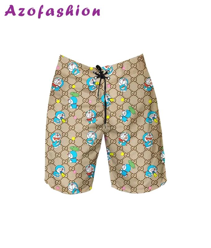 Gucci doraemon cream luxury brand fashion shorts for men luxury summer outfit trending 2023 90 Shorts For Ment