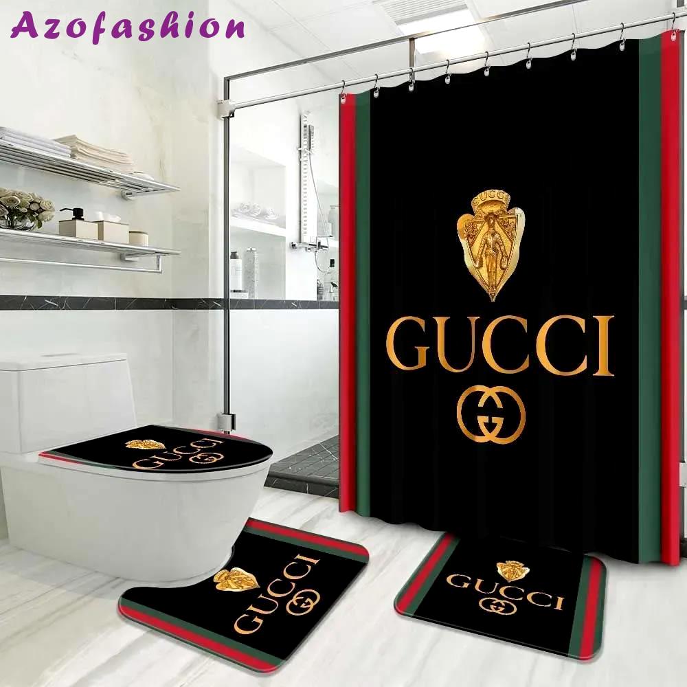 Gucci golden logo fashion limited luxury brand bathroom set home decor Bathroom Set