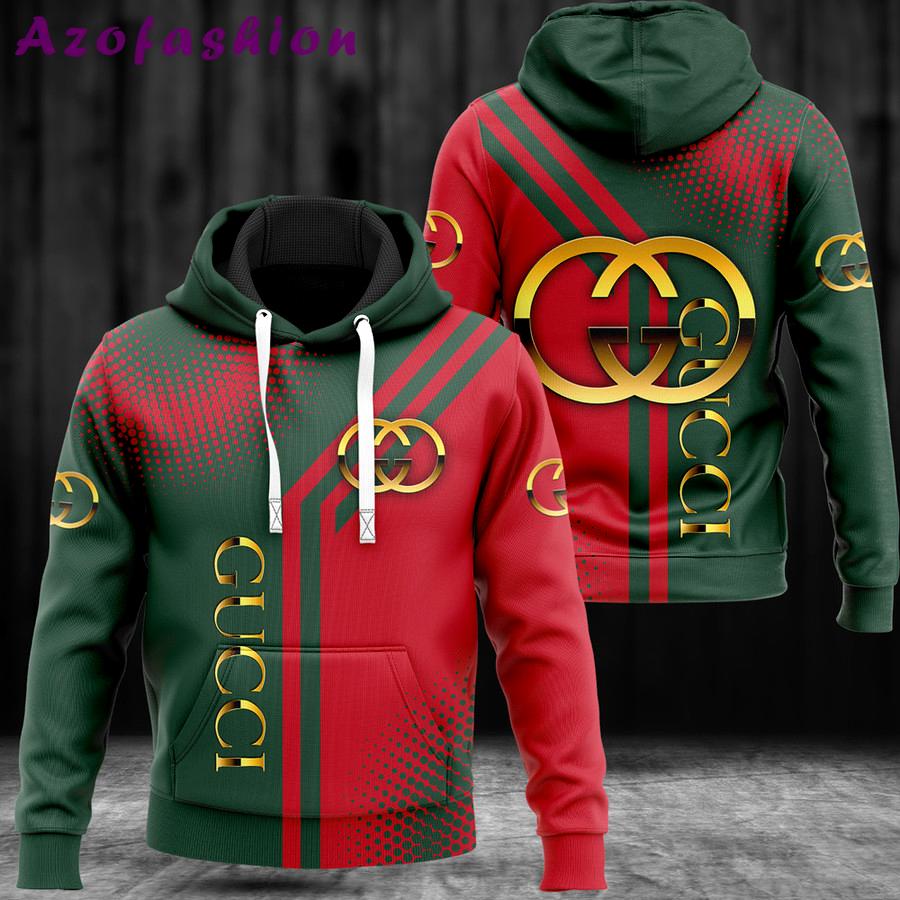 Gucci green red luxury brand premium hoodie for men women Hoodie 3D
