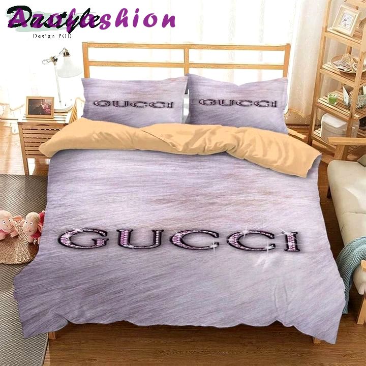 Gucci logo type 2077 Bedding Sets blankets luxury ideas duvet bedclothes hyperbeast Bedroom home decor premium fashion brand bed linen covers bedspread sheets