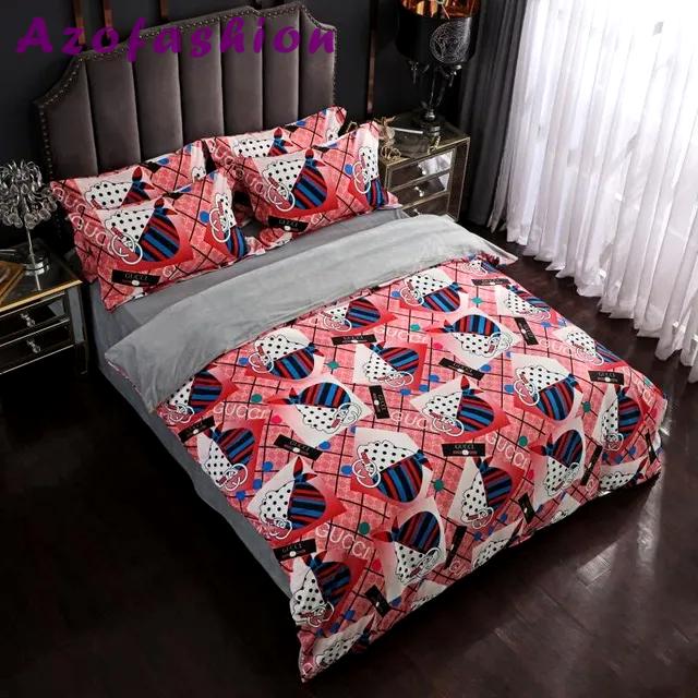 Gucci luxury brand bedding sets bedspread duvet cover set, bedroom decor , thanksgiving decorations for home best luxury bed sets gift thankgivings and christmas Bedding Sets