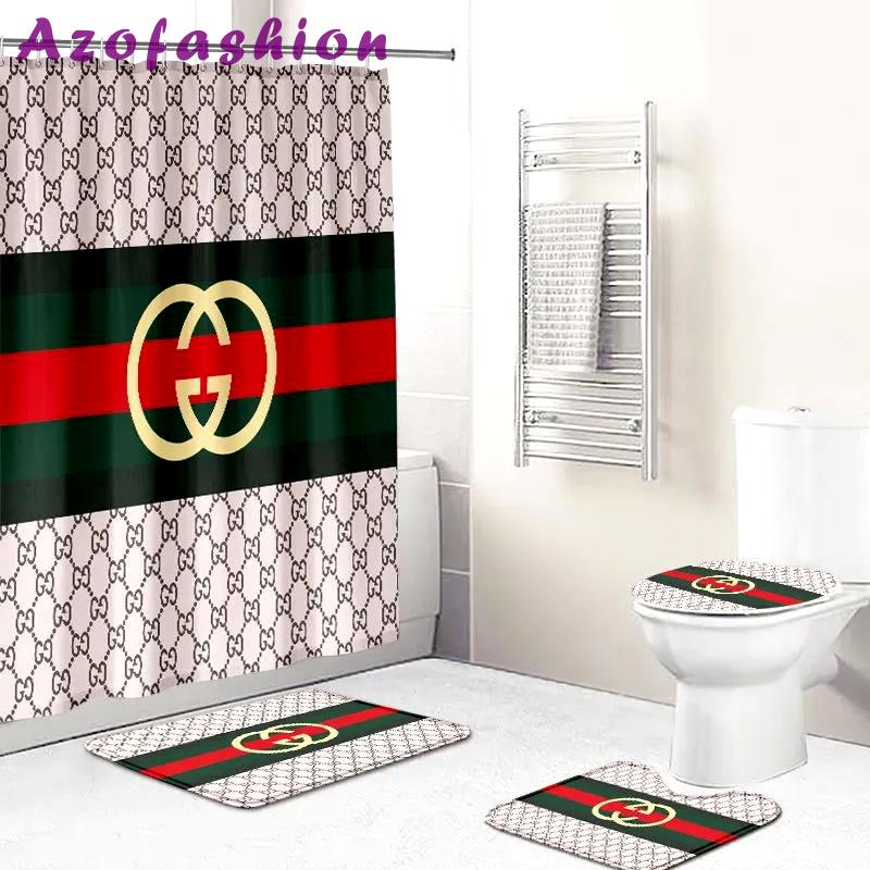 Gucci new hypebeast home decor luxury fashion brand bathroom sets bath mat Bathroom Set