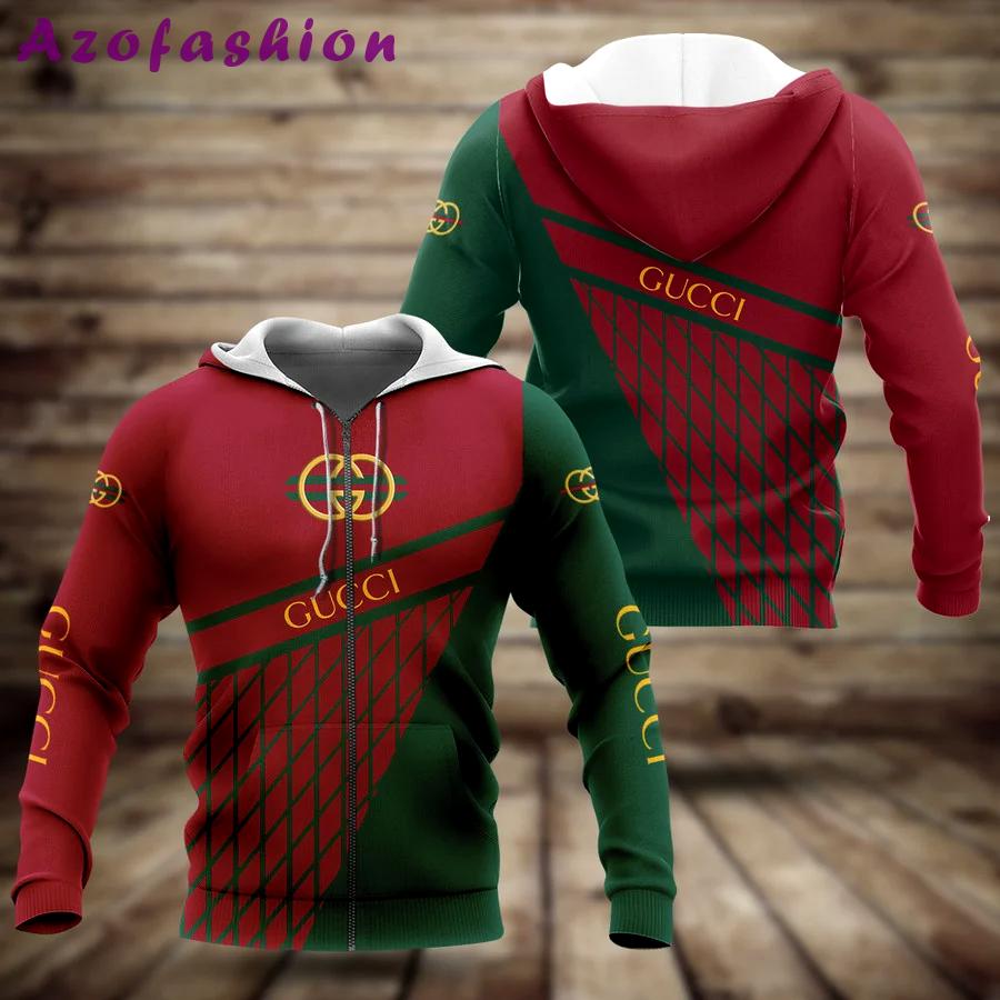 Gucci red luxury brand premium hoodie for men women Hoodie 3D