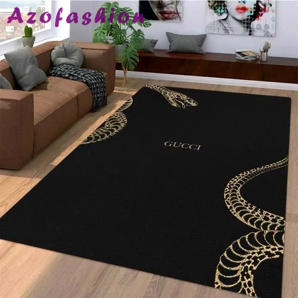 Gucci snake logo type 926. Upgrade Your Living Room with Luxury Home Decor: Area Carpets, Floor Decor, Door Mats, and Hot Gift Items with style a High-End Fashion Brand Rectangle Rug