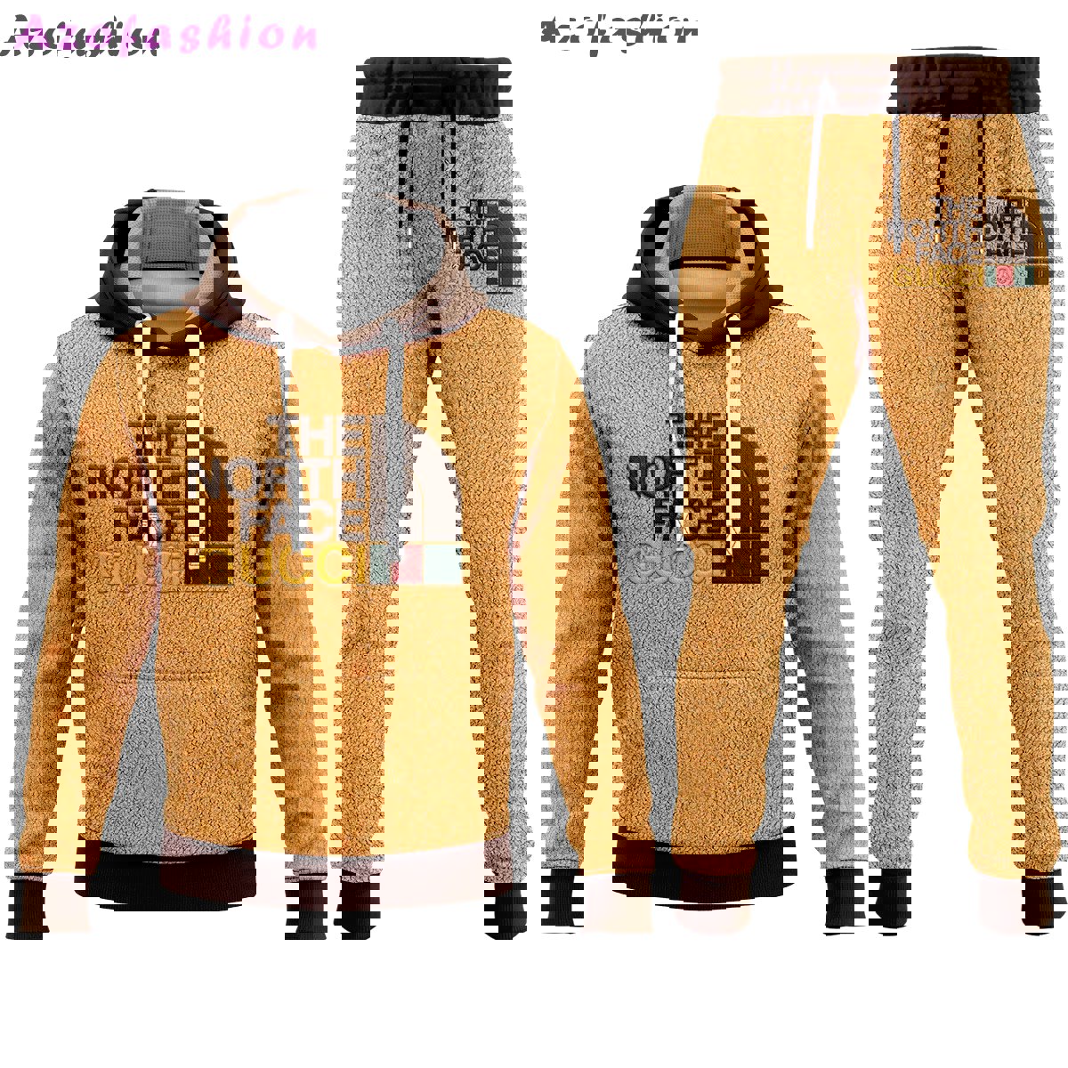 Gucci the north face hoodie sweatpants pants hot 2023 luxury brand clothing clothes outfit for men 27 Hoodie Long Pants 3D Set