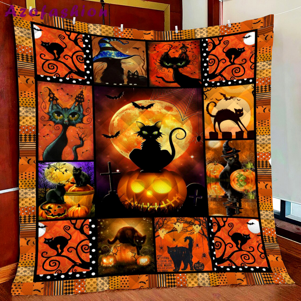 Halloween decorations halloween painting fleece blanket quilt blanket Quilt Blanket