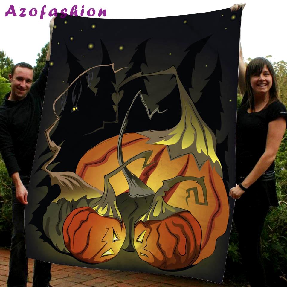 Halloween decorations halloween pumpkin in the night gift fleece blanket – quilt blanket fleece blanket, blanket sofa bed, 3d blanket Quilt Blanket