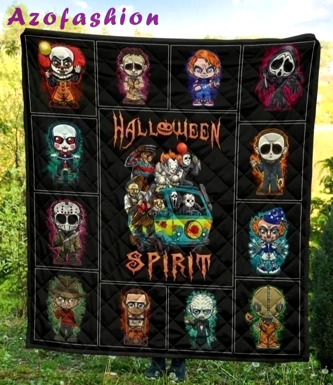 Halloween decorations halloween spirit for fan horror movies characters quilt blanket Quilt Blanket
