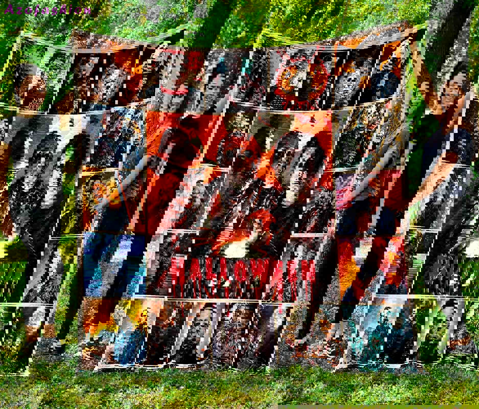 Halloween decorations michael myers halloween quilt blanket Quilt Blanket