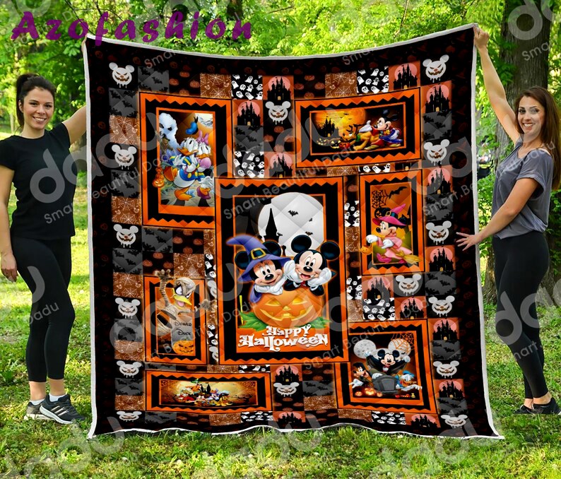 Halloween decorations mickey halloween – premium quilt – quilt Quilt Blanket
