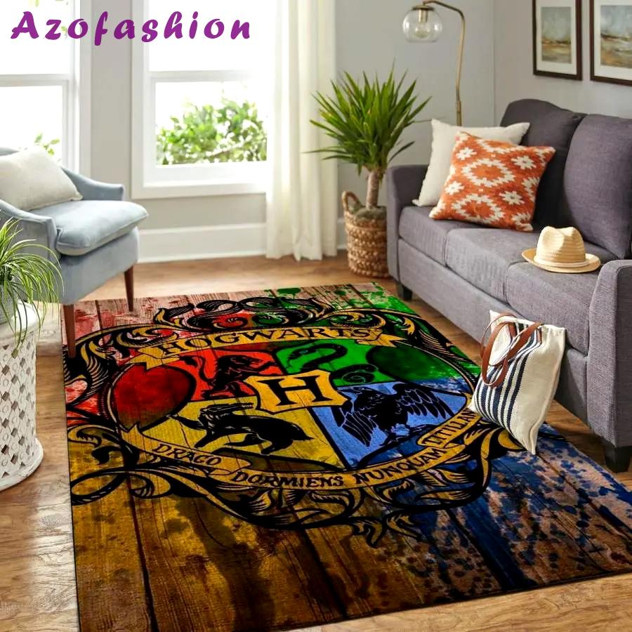 Harry potter area rug living room rug home decor hogwarts movie ofd 1912233 Rectangle Rug