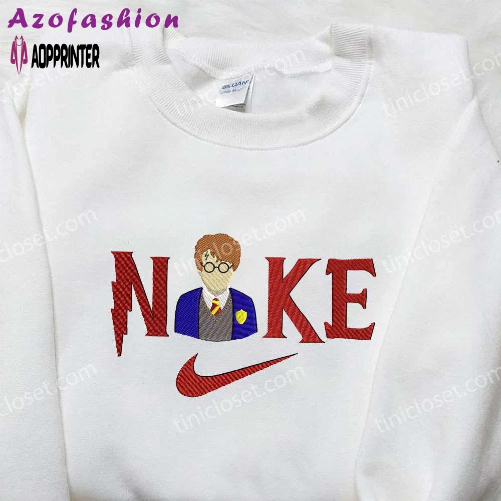 Harry potter x nike embroidered shirt: movie-inspired nike shirt for fans Embroidered Shirt