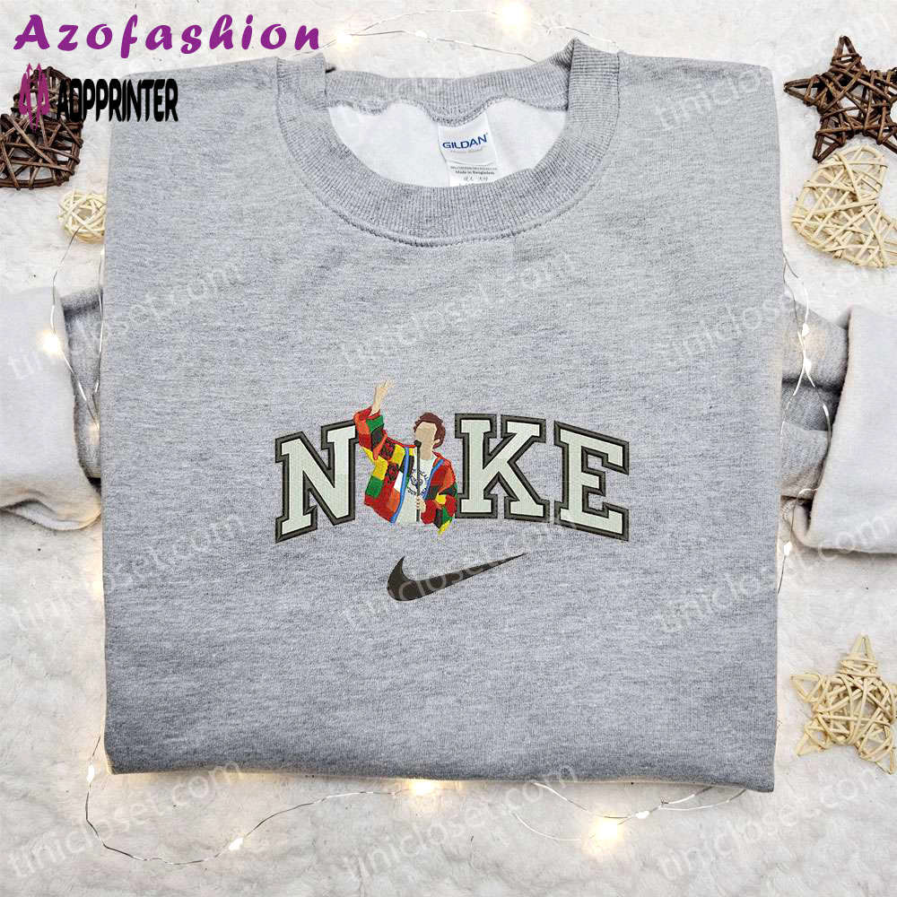 Harry styles x nike celebrity embroidered shirt – perfect nike inspired gift for family Embroidered Shirt