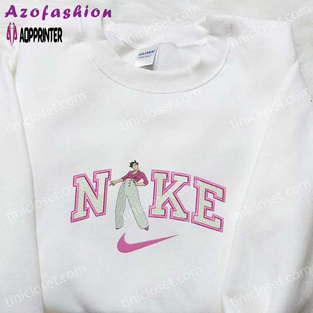 Harry styles x nike celebrity embroidered tshirt – stylish nike-inspired shirt perfect family gift! Embroidered Shirt