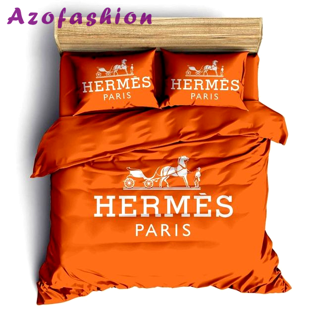 Hermes paris logo type 113 Bedding Sets luxury ideas covers sheets home decor duvet bed linen hyperbeast Bedroom bedspread premium fashion brand bedclothes blankets