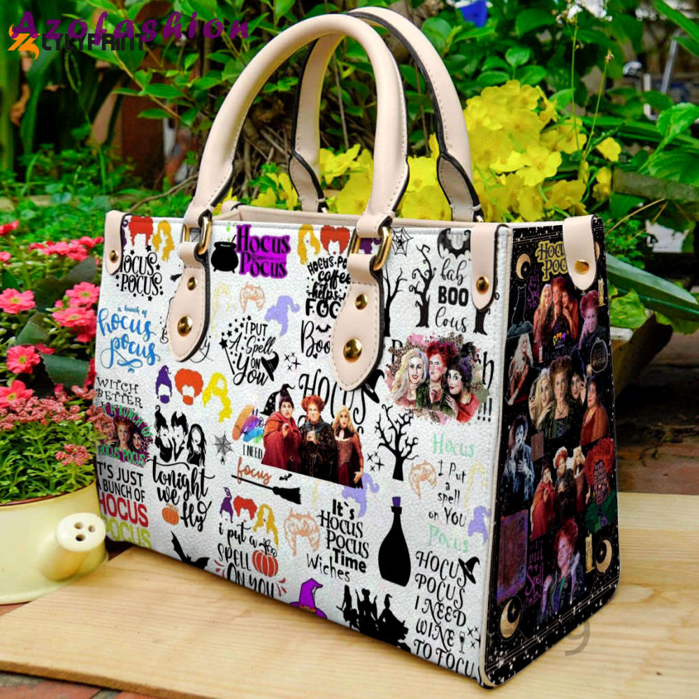 Hocus pocus leather handbag gift for women s 2835 Women Leather Hand Bag
