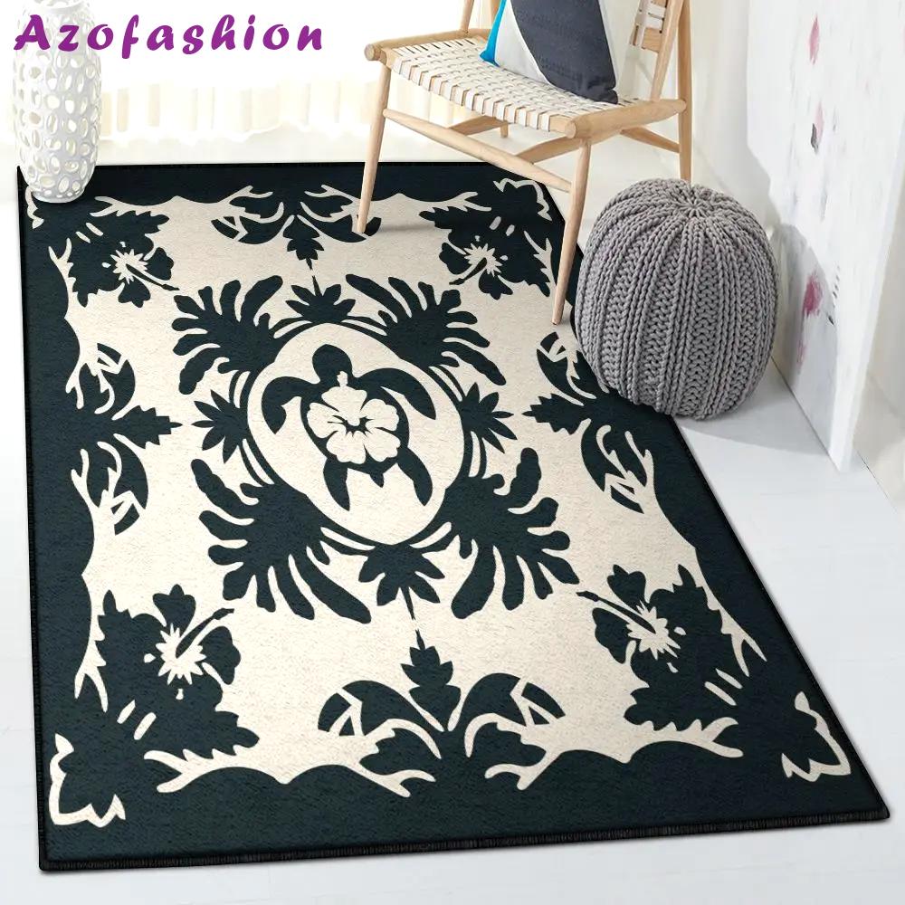 Holiday indoor outdoor rugs, hawaiian turtle rug Rectangle Rug