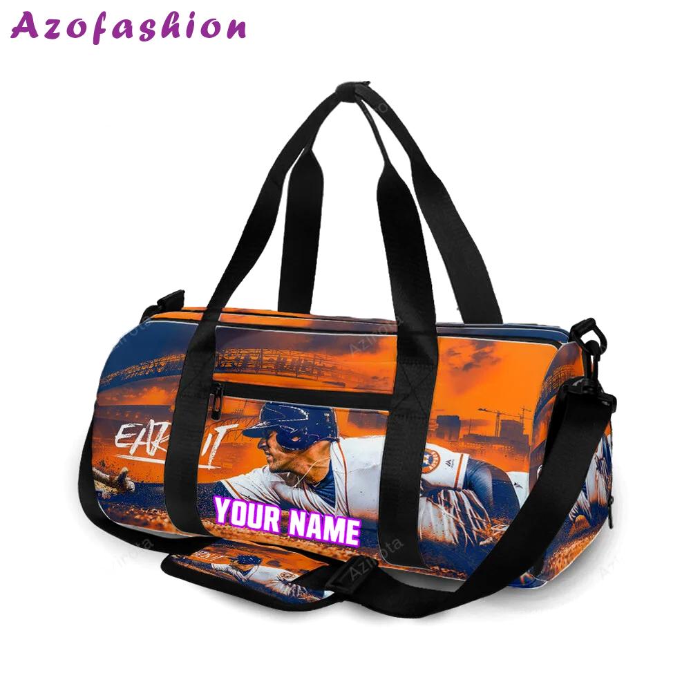 Houston astros earn it personalized name travel bag gym bag 1379 Travel Bag