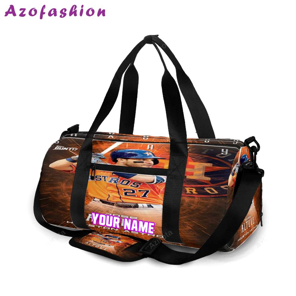 Houston astros jose altuve 27 personalized name travel bag gym bag 1736 Travel Bag