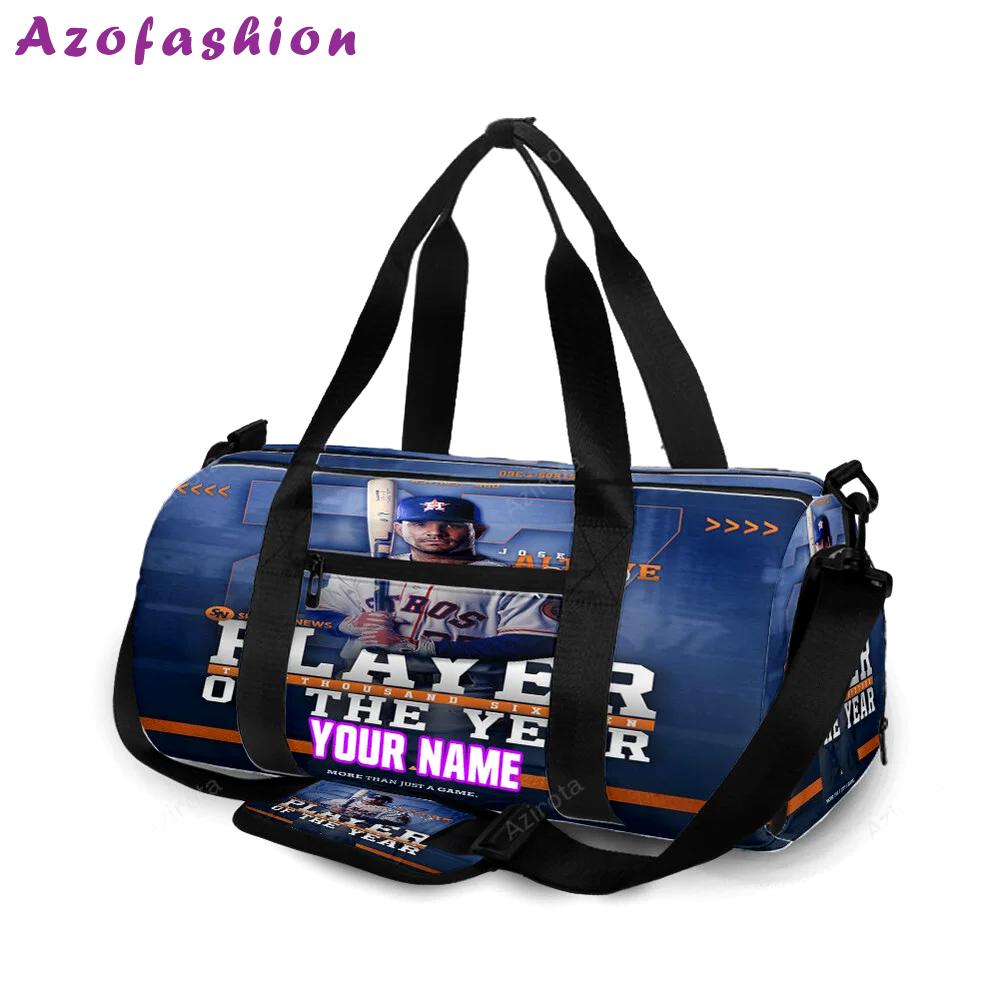 Houston astros jose altuve 27 v3 personalized name travel bag gym bag 222 Travel Bag