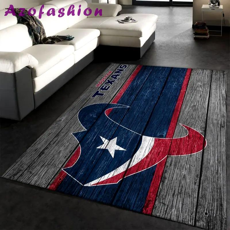 Houston texans nfl 18 area rug living room and bed room rug regtangle carpet Rectangle Rug