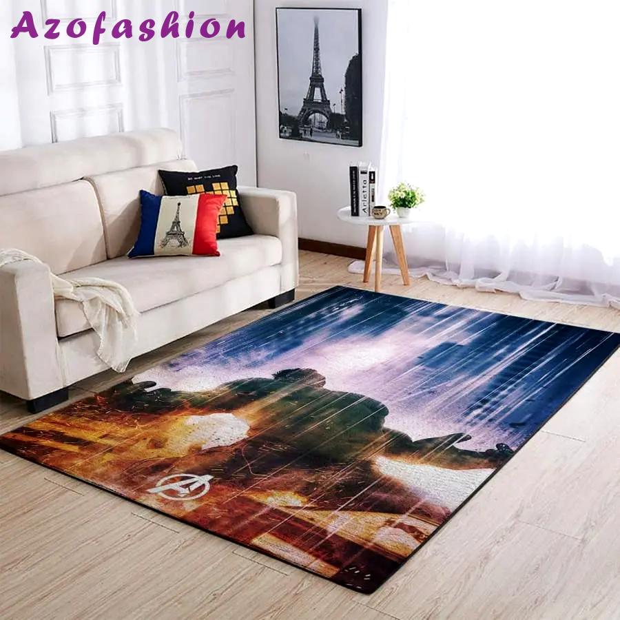 Hulk area rug living room rug home decor marvel superhero movie 190918 Rectangle Rug