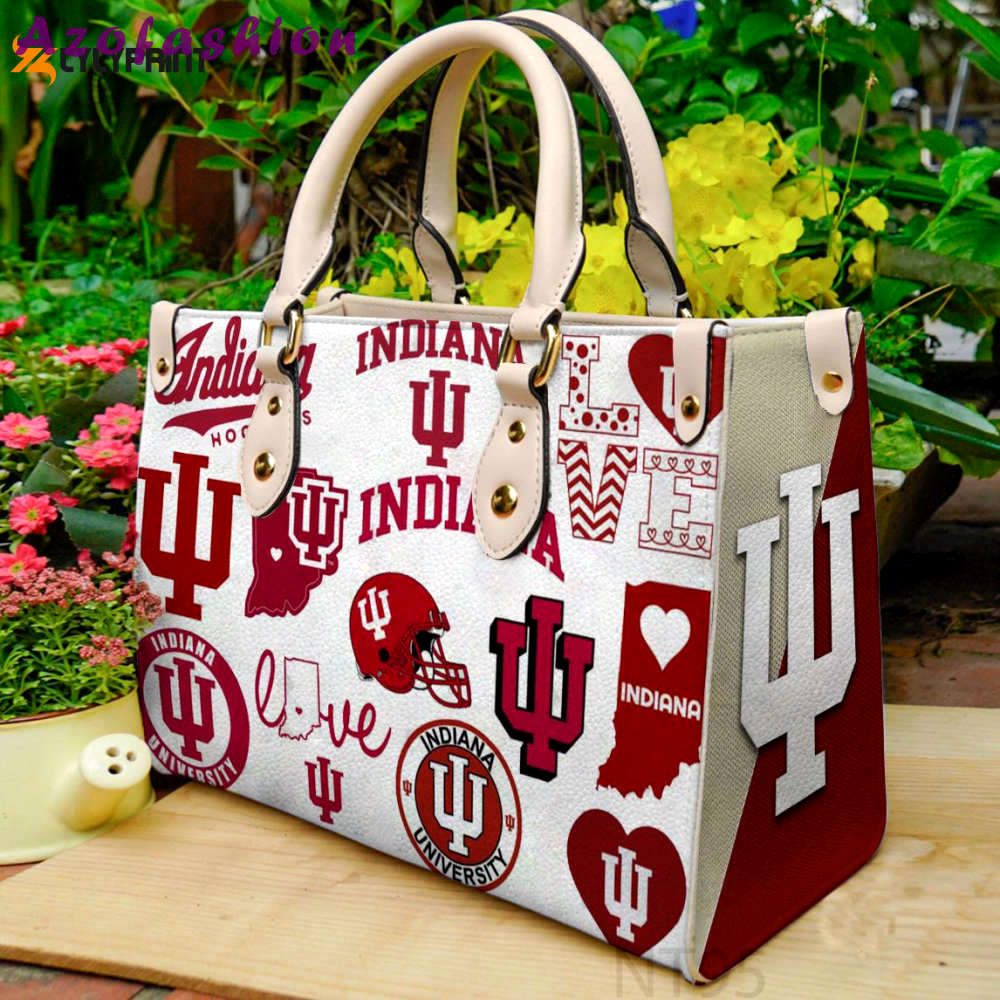 Indiana hoosiers 1 leather handbag gift for  women 3039 Women Leather Hand Bag