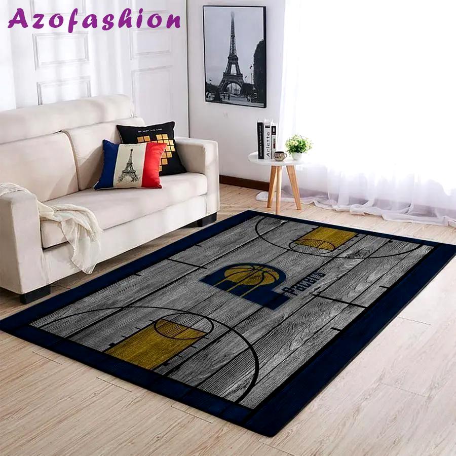 Indiana pacers area rug nba carpet living room rug regtangle carpet v4612 Rectangle Rug