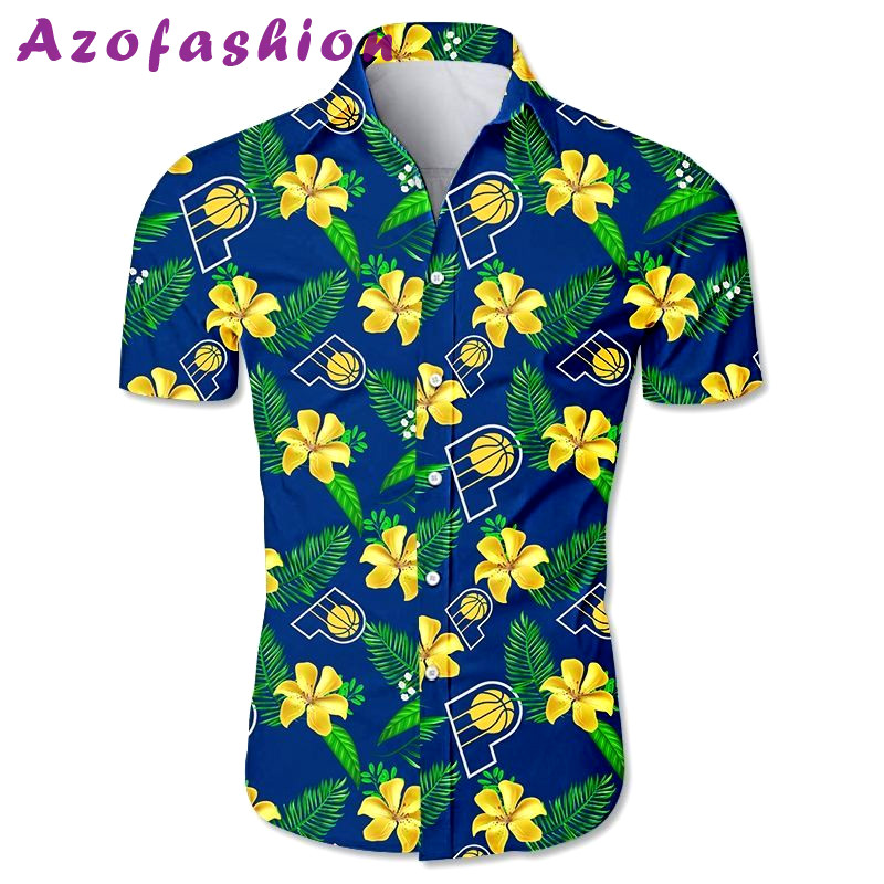 Indiana pacers hawaiian shirt short sleeve for summer Hawaii Shirt Shorts & Flip Flops
