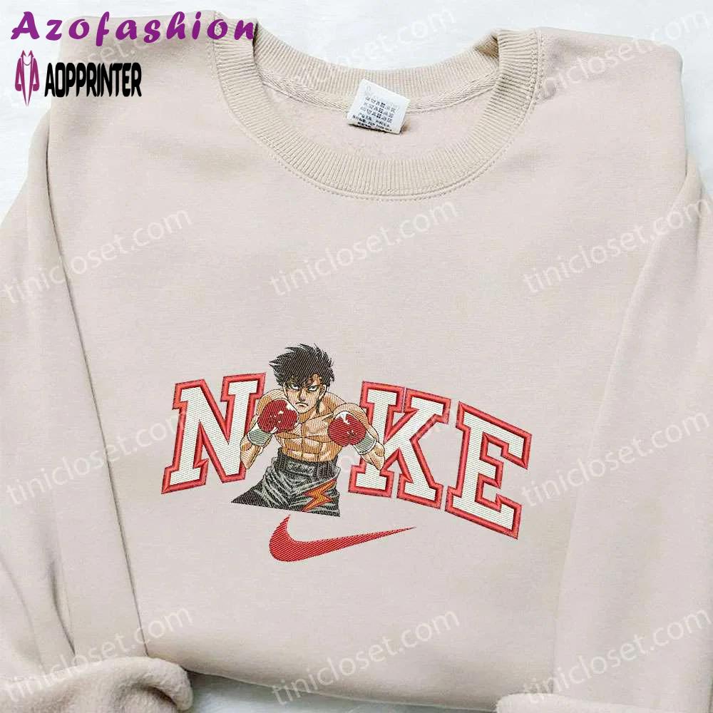 Ippo makunouchi x nike anime embroidered shirt – hajime no ippo inspired nike collaboration Embroidered Shirt